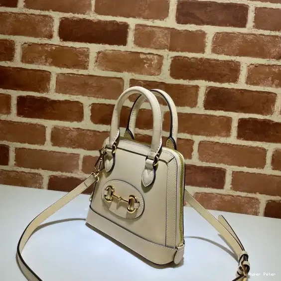 Hyper Peter Gucci handle mini 1955 Horsebit top bag 0624